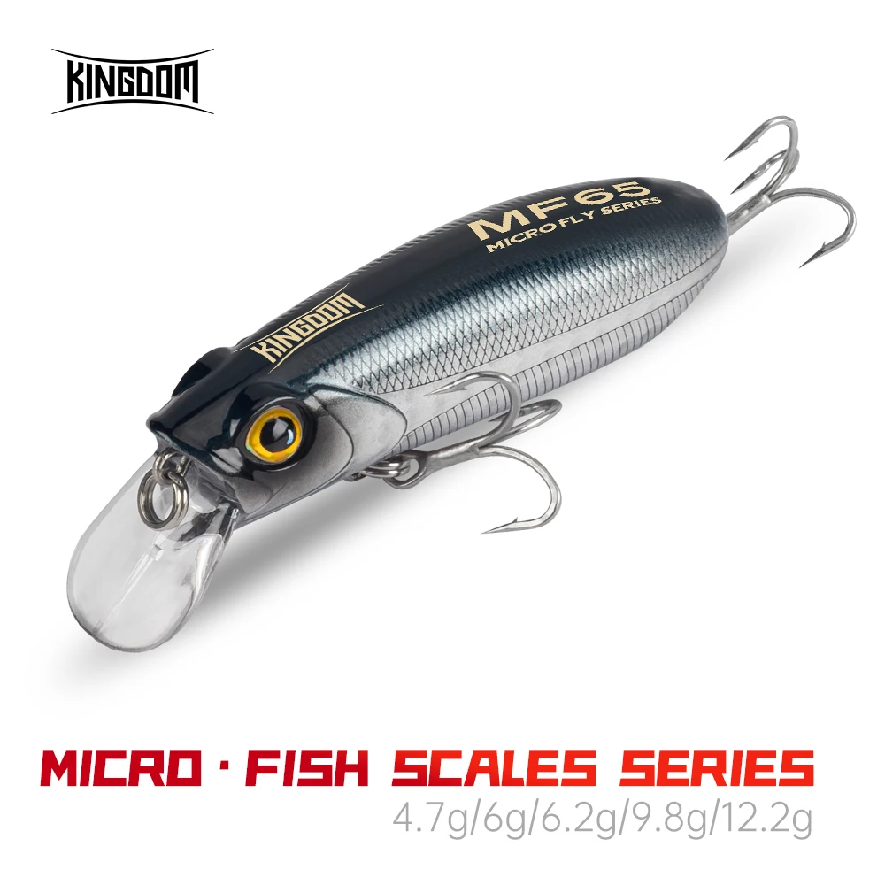 Kingdom Micro Fishing Lure Minnow 4.7g 6.2g 9.8g 12.2g Sinking Floating Artificial Baits 45mm 55mm 65mm Long Casting Hard Baits