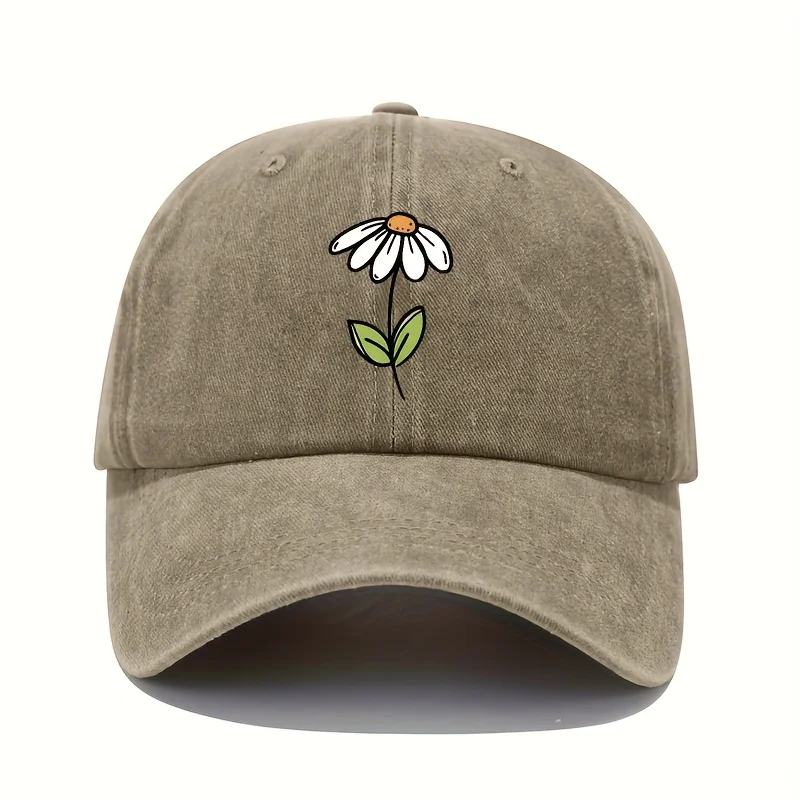 Baseballkappe mit Blumenmuster, leichte Polyesterfaser, lässige Outdoor-Sportkappe für Herren und Damen für die ganze Saison
