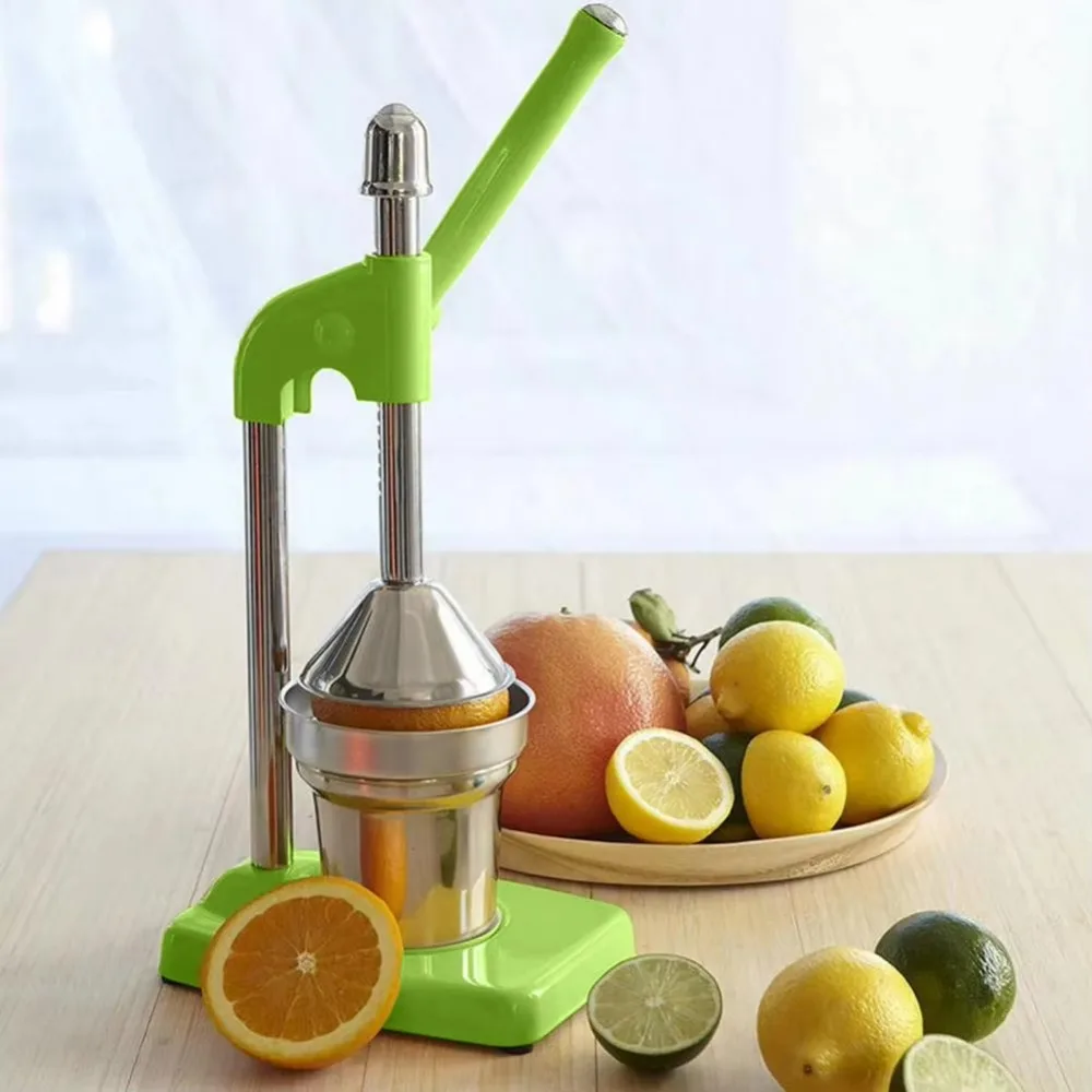 

Hand Press Manual Orange Juice Maker Aluminum Alloy Heavy Duty Manual Juicer Efficient Stainless Steel Citrus Extractor