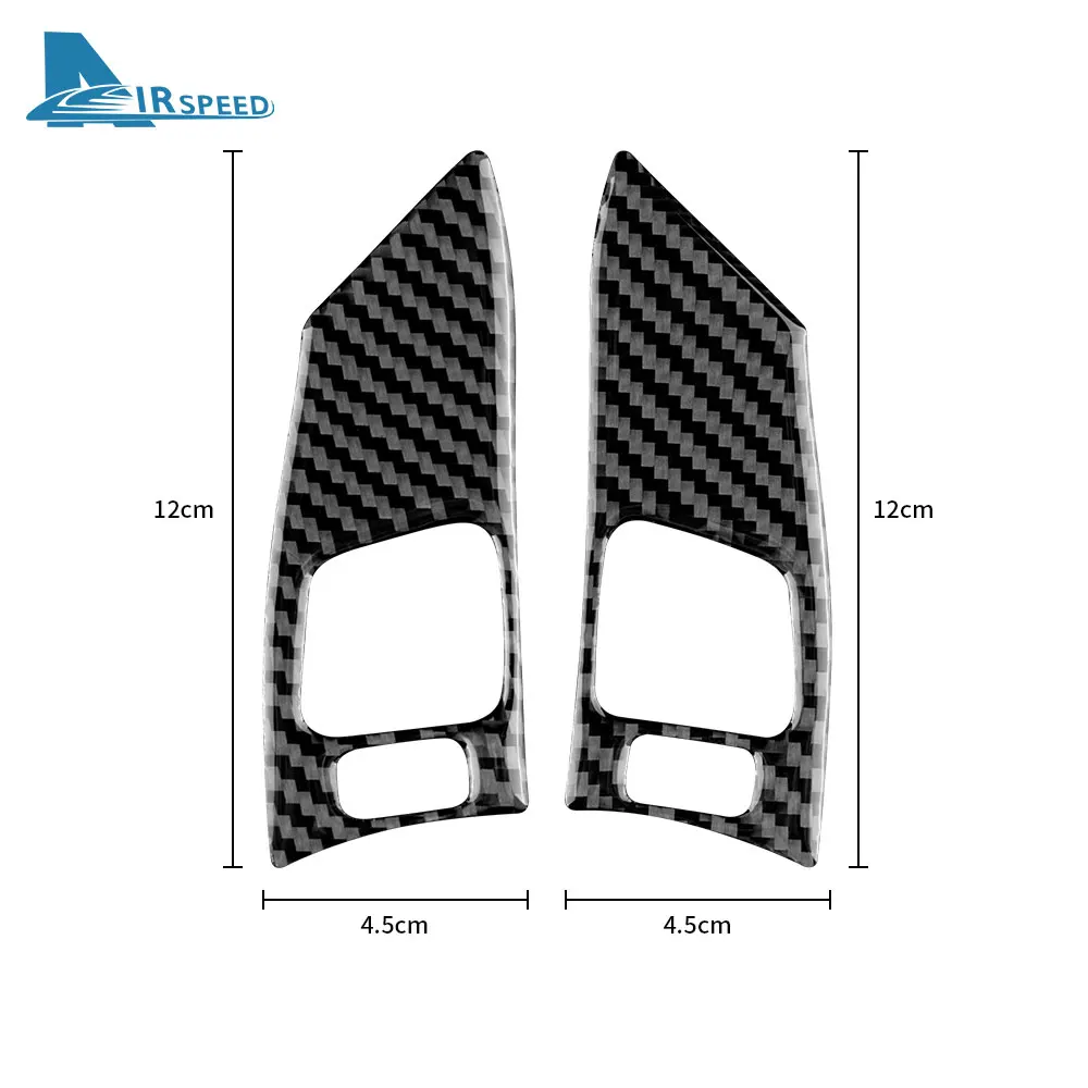 Real Soft Carbon Fiber Sticker For Lexus IS250 300 350C 2006 2007 2008 2009 2010 2011 2012 Steering Wheel Button Switch Trim Car