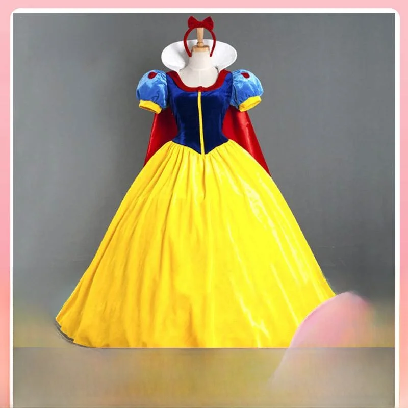 

plus Size Adult loween Snow White Dr Princ Costume Ele Fairy T Sle for Women Autumn Faion ow