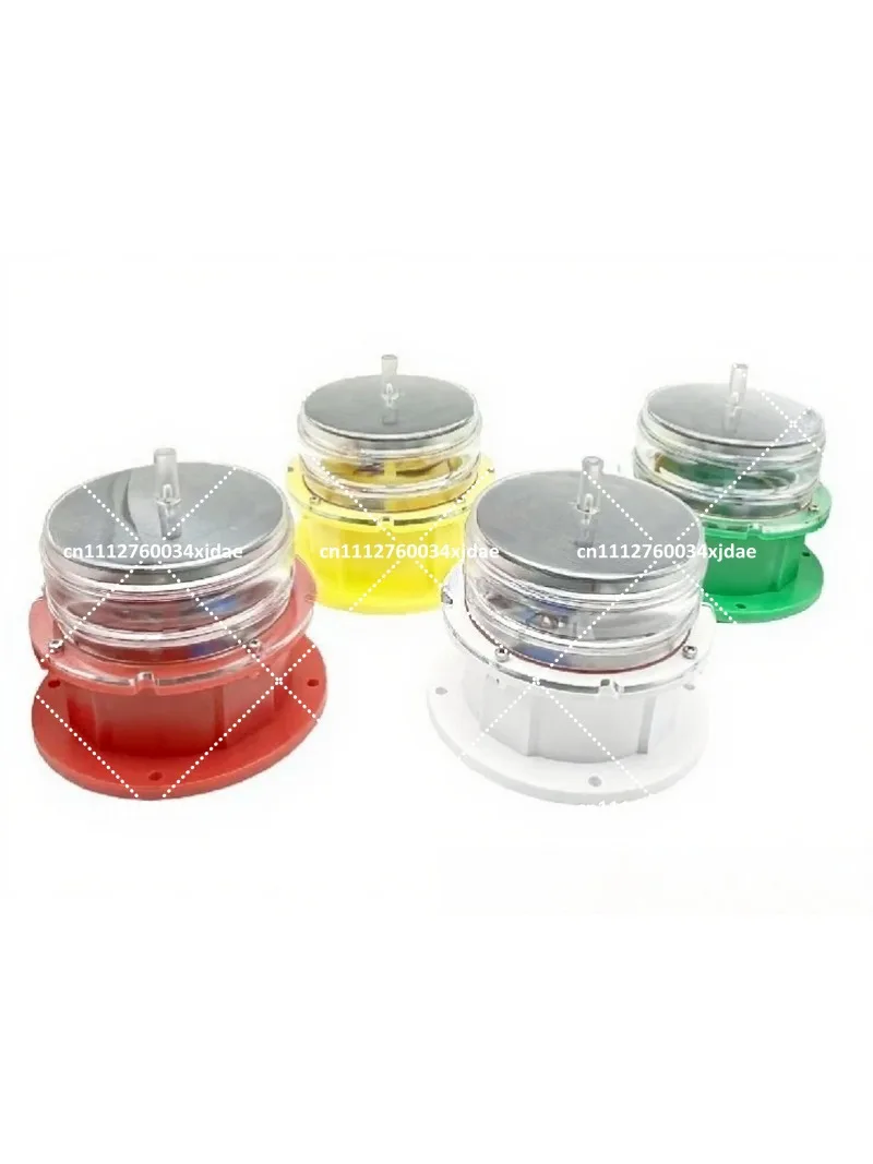 Solar Powered Navigation Lights for Boats Buoys Marine Warning LED Flashing Red Signal Lamp