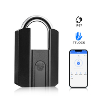 Waterproof Anti Theft Security Smart Padlock Bluetooth Keyless Fingerprint Intelligent Padlock Wireless Control Smart Locks