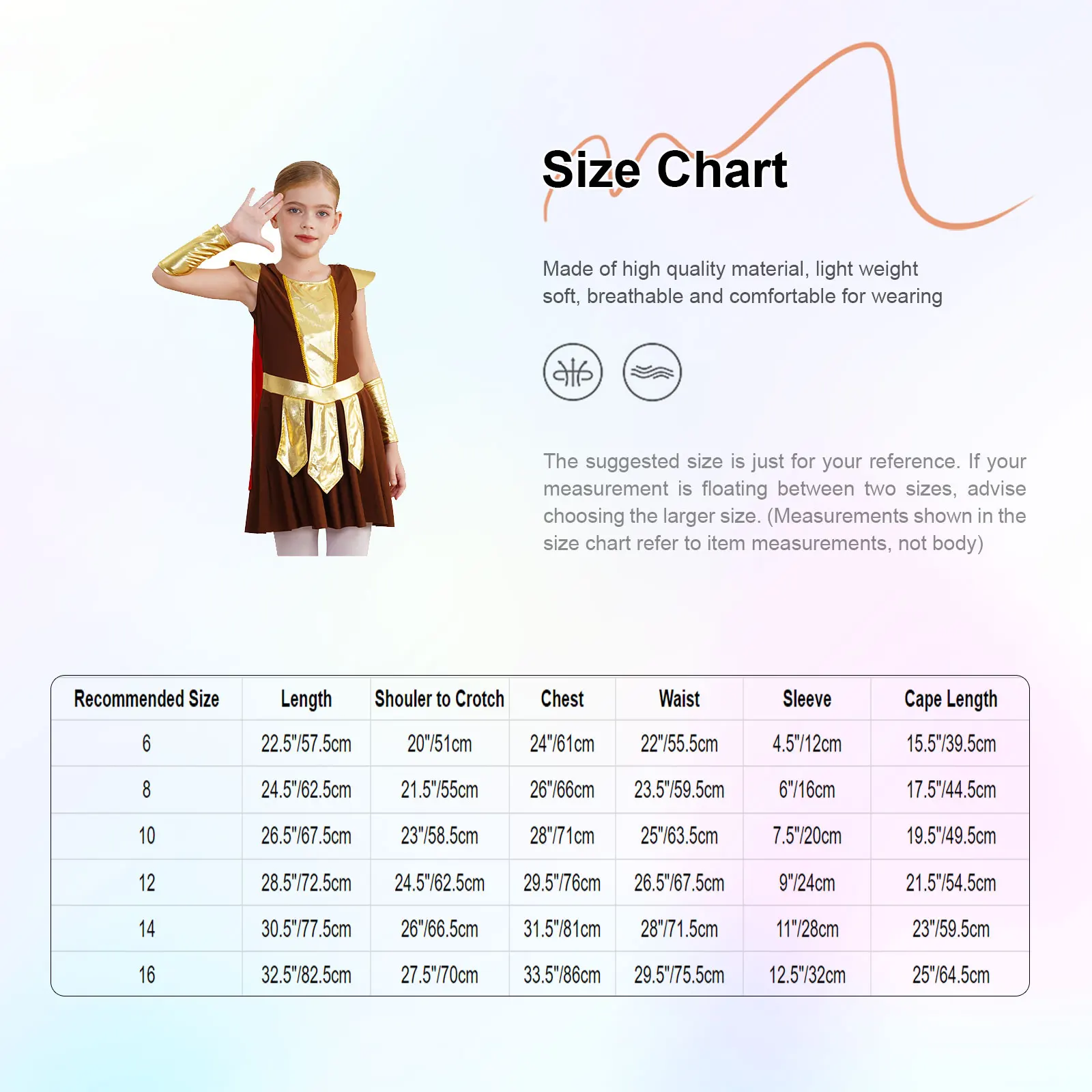 أطفال بنات هالوين المحارب الروماني القديم زي القرون الوسطى الجندي المصارع تأثيري فستان الحفلات كرنفال لعب الأدوار فستان #6