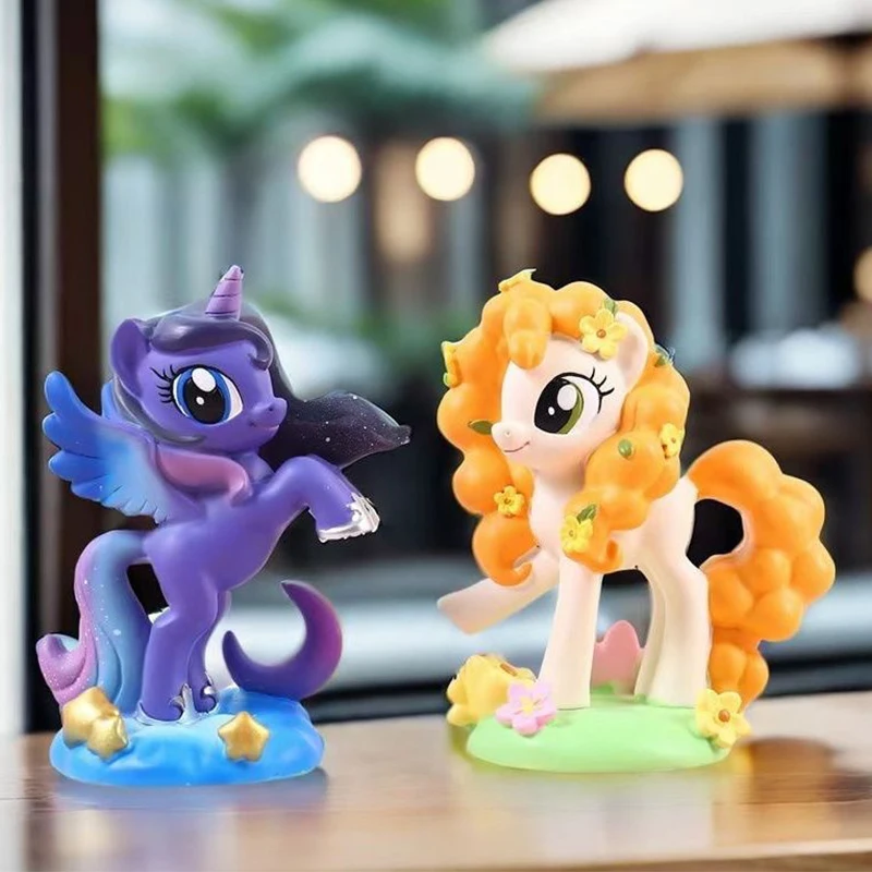 Kawaii Little Pony's Friendship Magic Second Generation Blind Box Anime Applejack Rarity Fluttershy Character Model Bedroom Toys