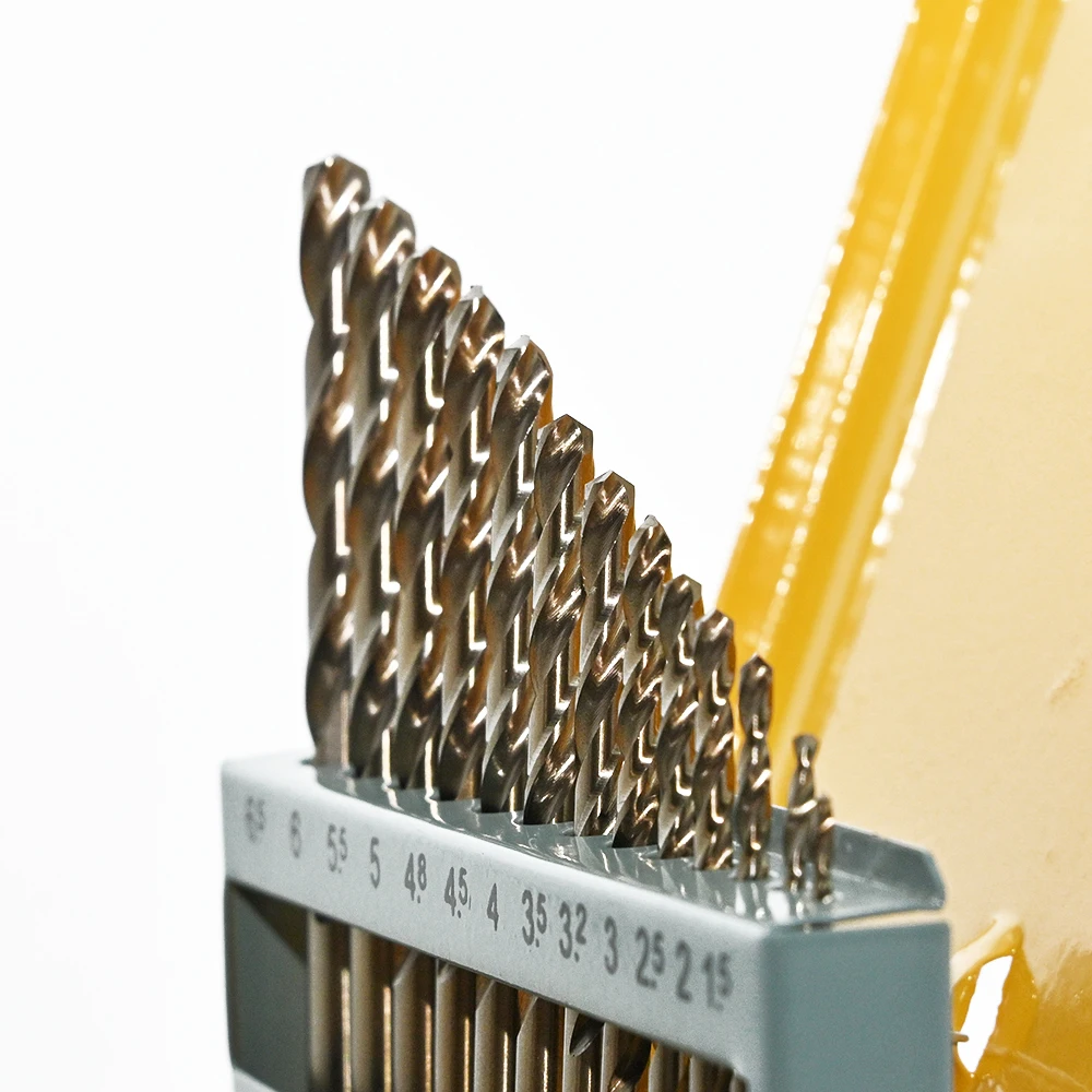 

13 PCS Twist Drill Set - Coated with Titanium Nitride for High Hardness Drills