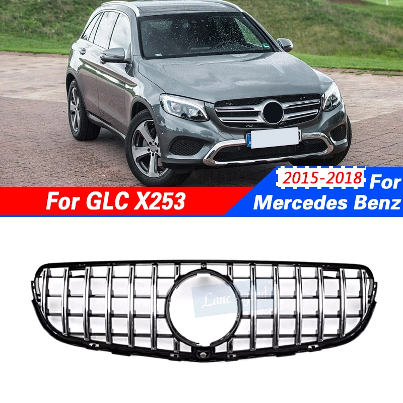 Replacement Part GT Style Front Inlet Mesh Bumper Grille Grid Grill Refit For Mercedes Benz GLC X253 2015-2018 Tuning