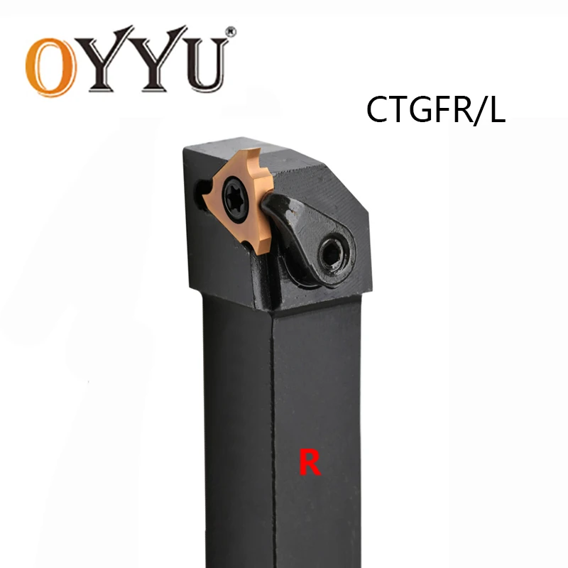 OYYU CTGFR CTGFL CTGFR2020K16 CTGFR2525M16 CTGFL1616H16 CNC Tool Turning Cutting Boring Bar Tools Holder Carbide Inserts 2525