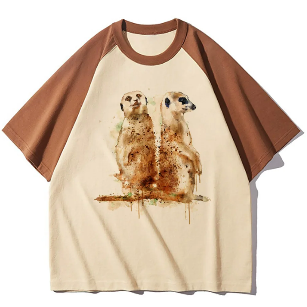 Meerkat top women anime comic top female harajuku clothing