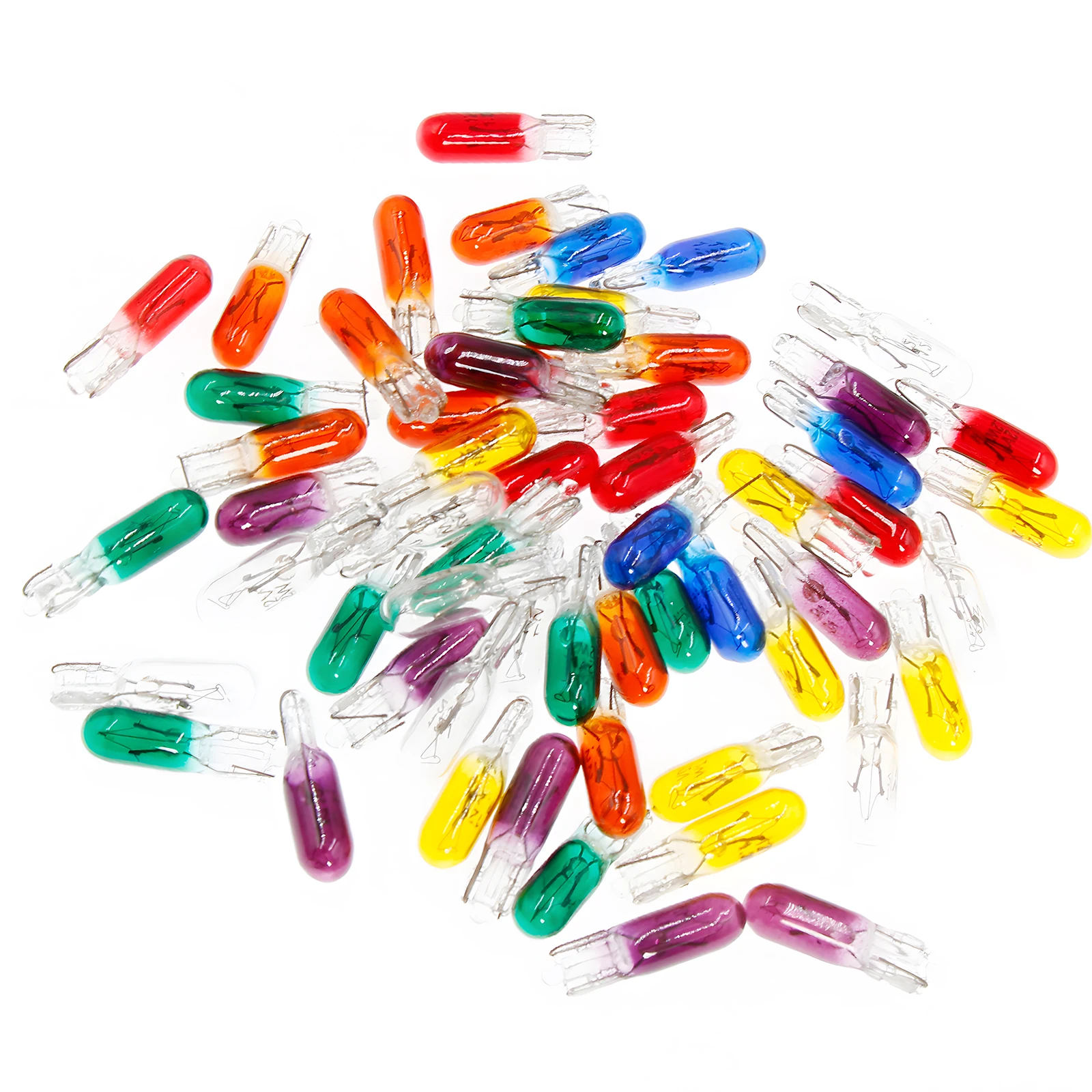 5Pcs T5 SMD LED Car Light Automobiles Light-Emitting Diode Instrument Gauge Dashboard Bulbs Auto Interior Indicator Lamp