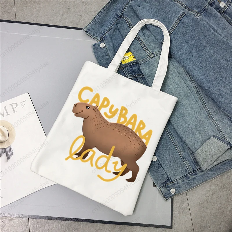 Capybaras Kawaii Cartoon Animal Cute Bag Casual Large Hand Bags for Women Ladies Shopping Handbag Print Large Capacity Bag