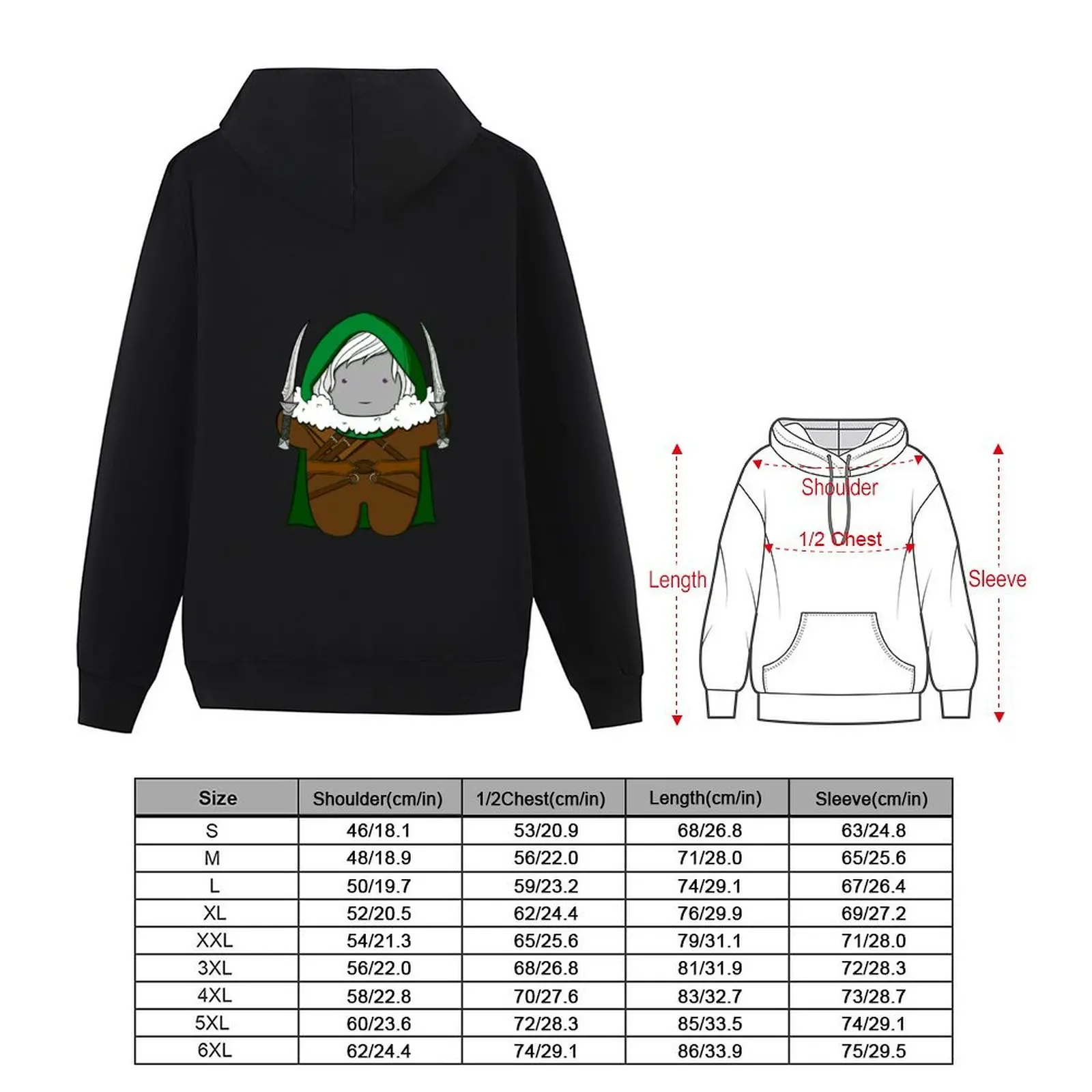 The Nice Drow Hoodie الخريف أنيمي الملابس الخريف منتجات جديدة جرافيك تي شيرت الرجال مصمم هوديس