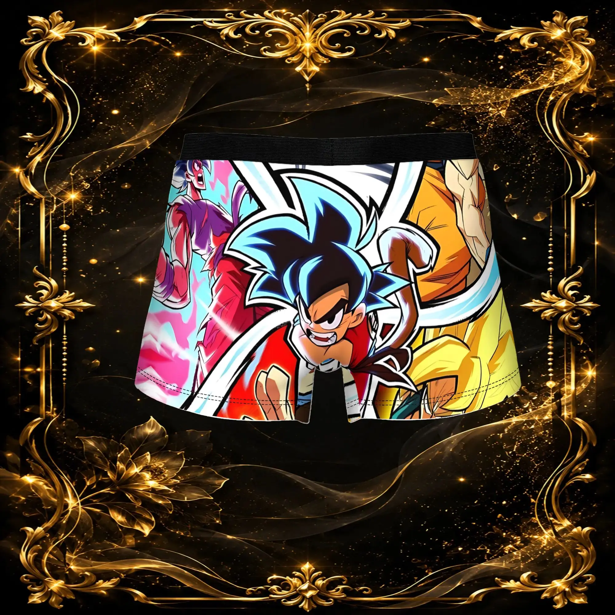 3Pcs Dragon Ball Z boxers  Underpants Breathbale Panties Men's Underwear Sexy Shorts Boxer Briefs