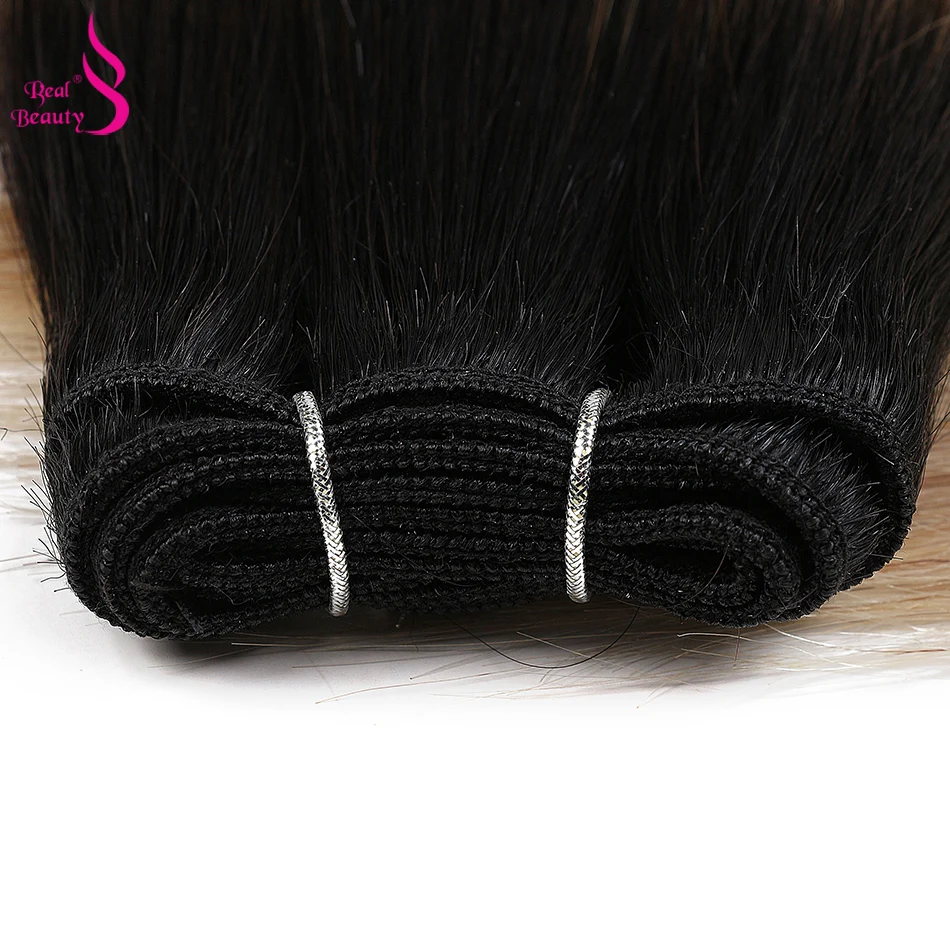Ombre Human Hair Bundles Dark Root Ash Blonde Highlight Sew in Remy Hair 100g Double Weft Extensions 16-26inch Weaving Hairpiece