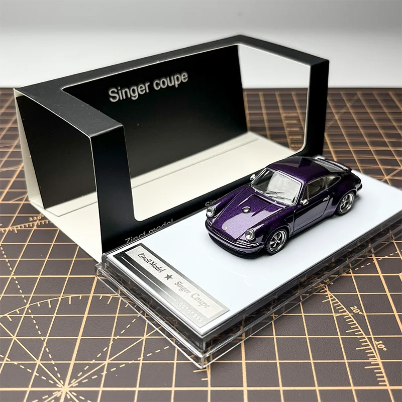 Zincit 1:64 Scale 911 964 singer Coupe Alloy Simulation Metal Car Model Static Collection Decorated Holiday Toy Souvenir Gift