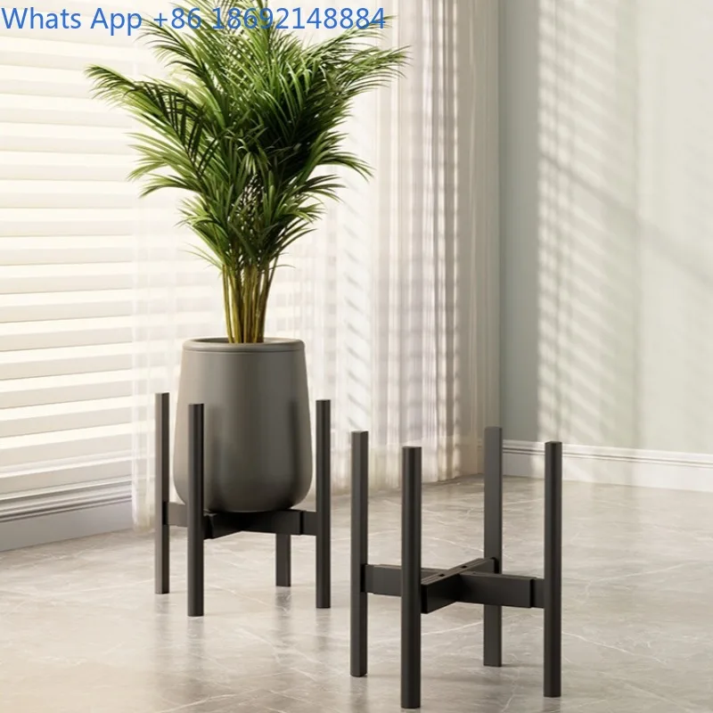 Living Room Floor-Standing Flower Stand Storage Rack Balcony Plant Display Rack Movable Succulent Holder Flower Pot Stand