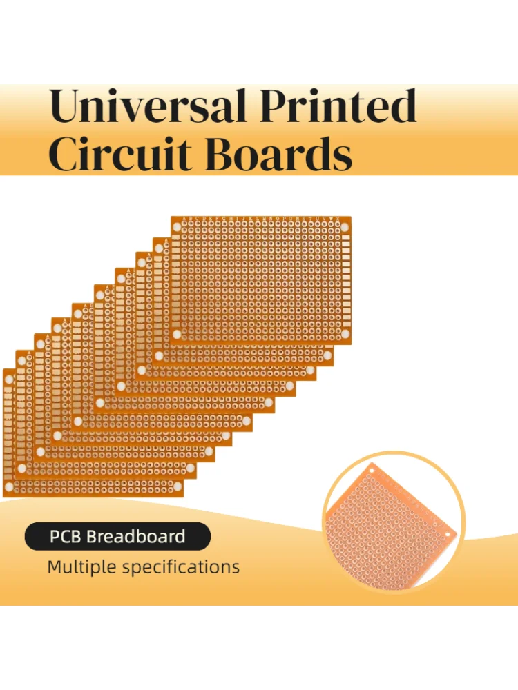 3-10 STKS 5*7 CM 7x9 cm 9x15 cm PCB Broodplank Protoboard Enkelzijdig Universele Printplaten 2.54 MM Dikke DIY Set Geel