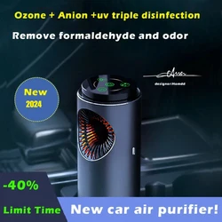 Purificateur d'air intelligent portable pour voiture, nettoyant, générateur d'ozone parfumé, onizer, générateur d'ions négatifs, désodorisant, machine de désinfection