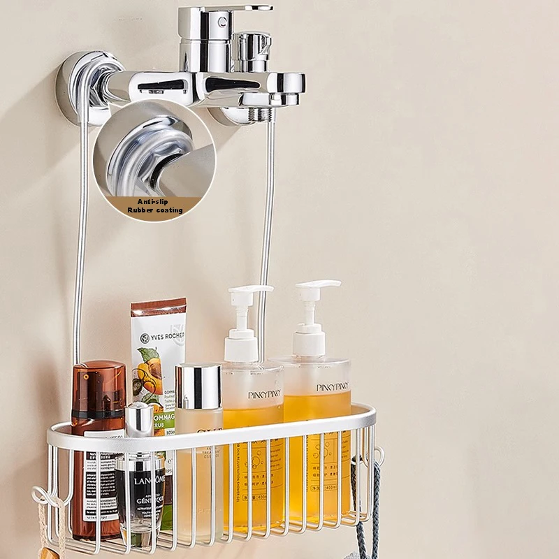 Aluminium Badezimmer Regal Ohne Bohren Dusche Regal Regale Shampoo Halter Korb Lagerung Organizer Bad Zubehör