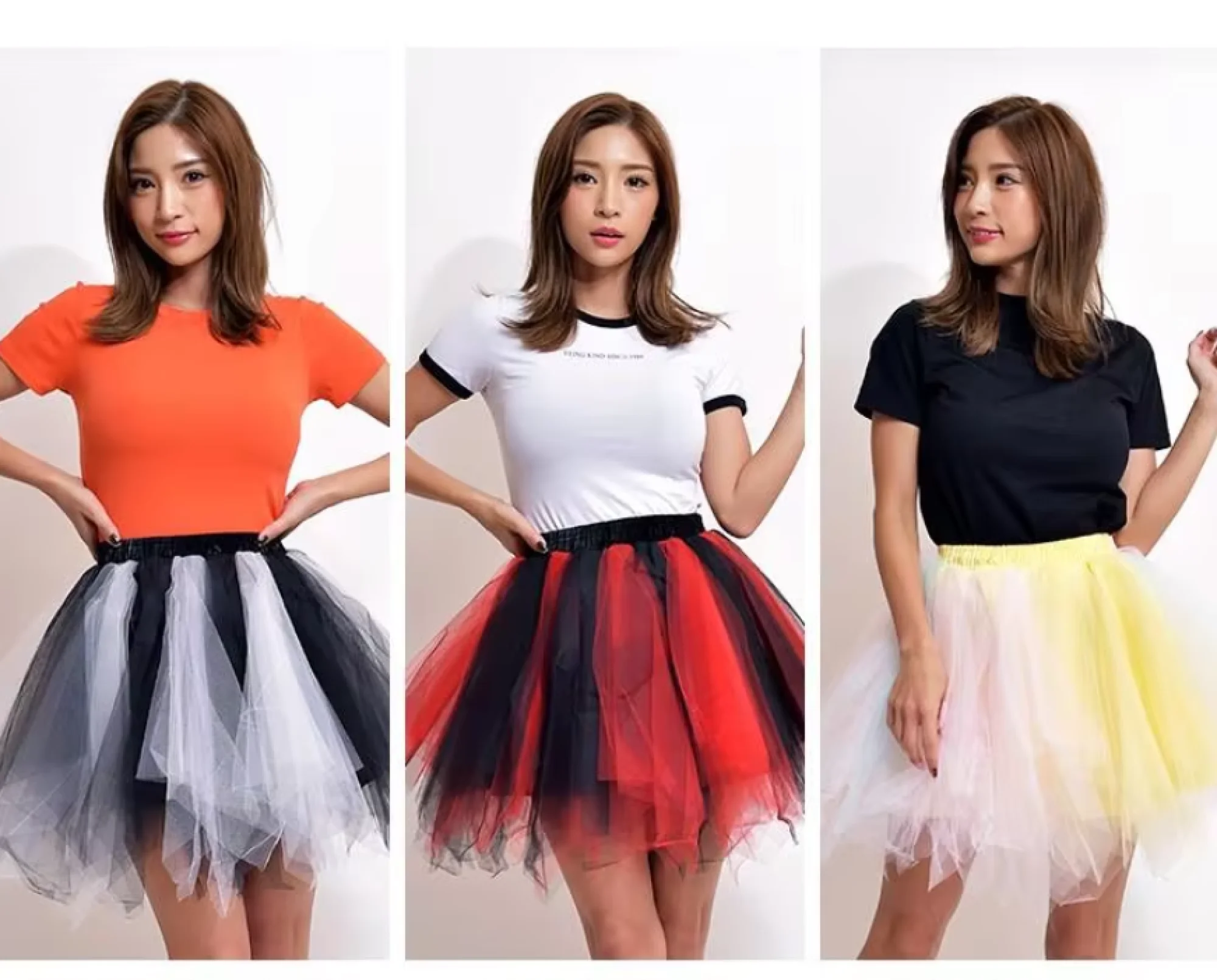 Women's Mini Tulle Skirt Multi-layer Mesh Elastic Waist Petticoats Rockabilly Ballet Dance Short Dress Ball Gowns Underskirt