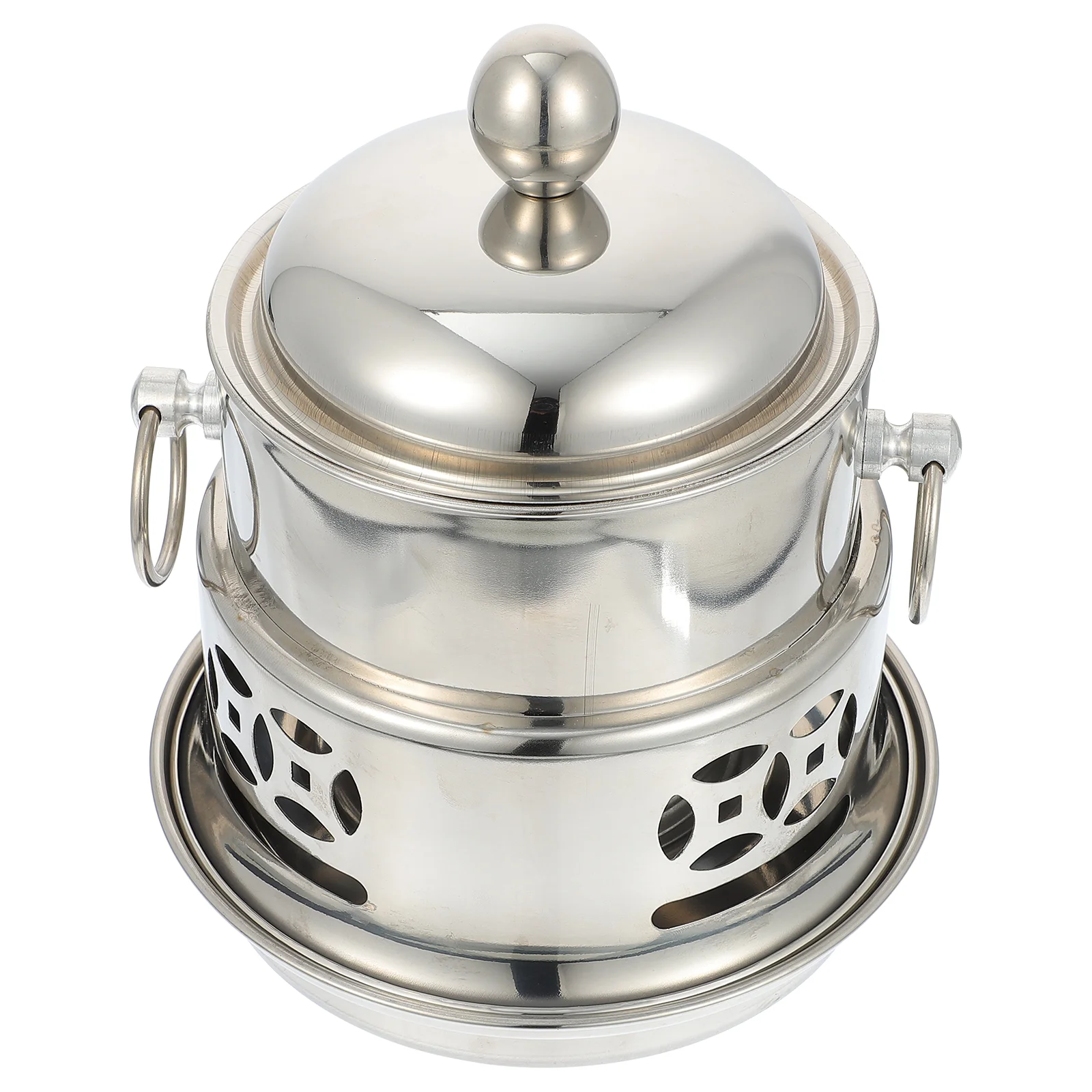 

Alcohol Stove Small Hot Pot Kitchen Utensil Equipment Travel Tableware Mini Fondue Camping Cookware