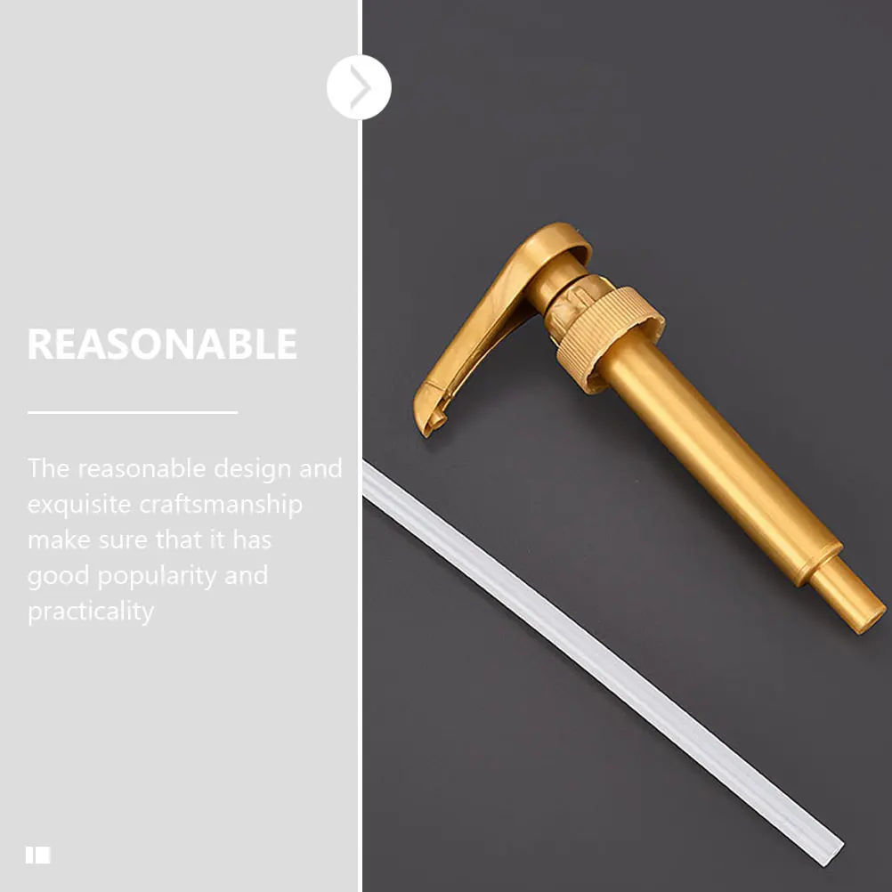 

10Pcs Coffee Syrup Pump PP Material Automatic Return Syrup Dispenser for Kitchen Honey Water Chocolate Tea Shower Gel