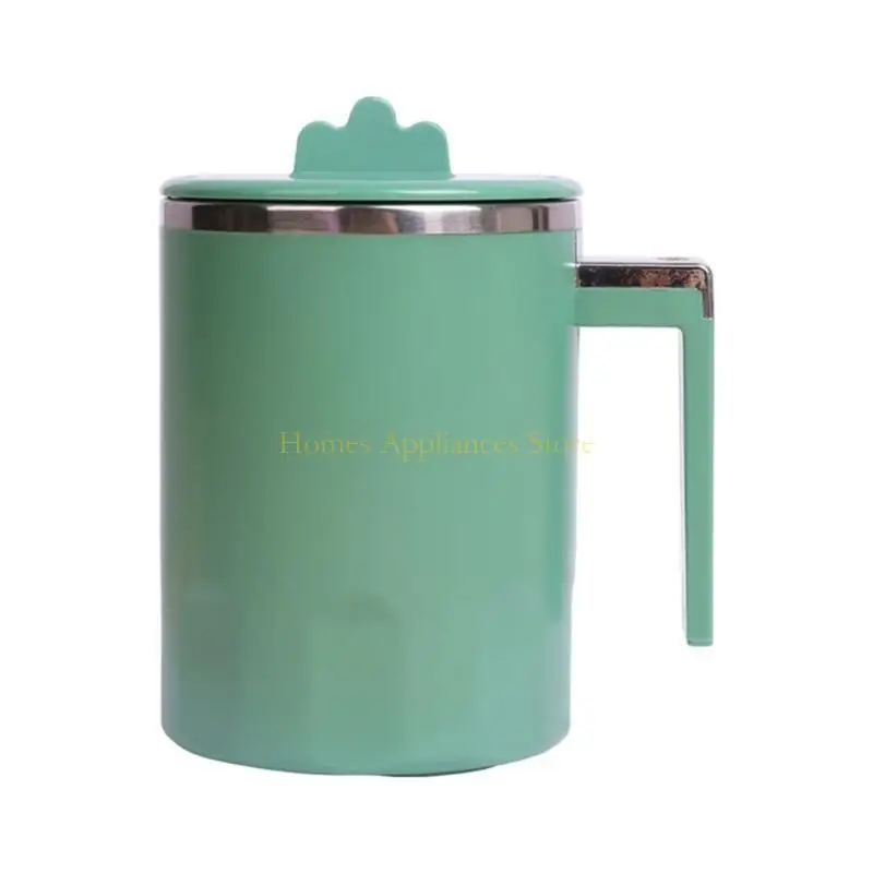 D0AB 자동 교반 커피 머그 뚜껑을 가진 휴대용 교반 머그잔 자동 혼합 머그 스테인리스 강 여행 커피 머그