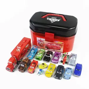 Disney Pixar Cars Lightning Mcqueen Portable Storage Box Can Hold 30 Cars Double Layers Car Parking Lot Toys Kids Boy Gift AliExpress