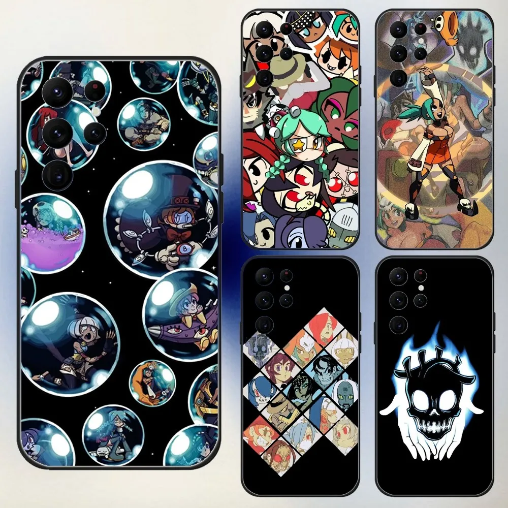 

SkullGirls Game Phone Case For Samsung S24,23,22,30,21,10,9,Ultra,Plus,Lite,FE,5G Black Soft Case