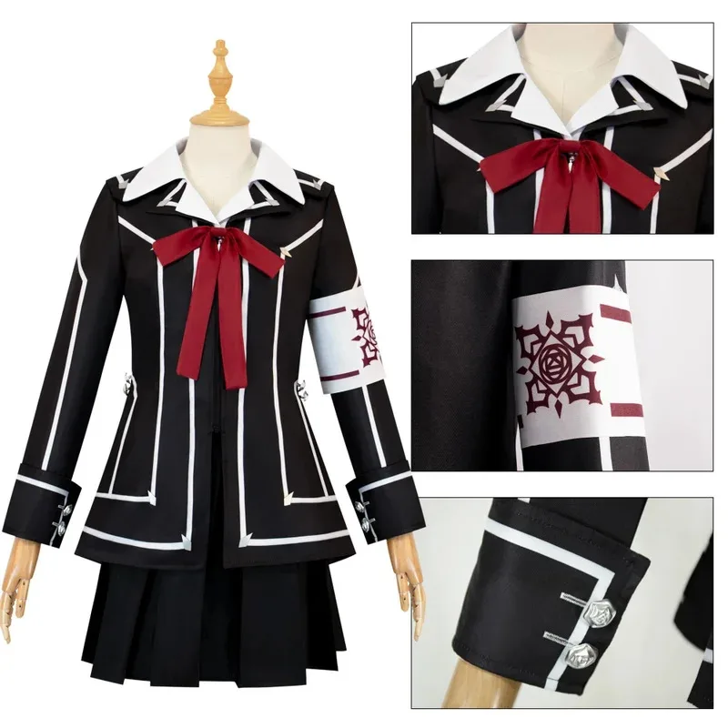 Kuran Cosplay Anime Vampire Knight Costume Wig Socks Kurosu Yuki School Uniform JK Sailor Dress Suitc;8,k'5;h.