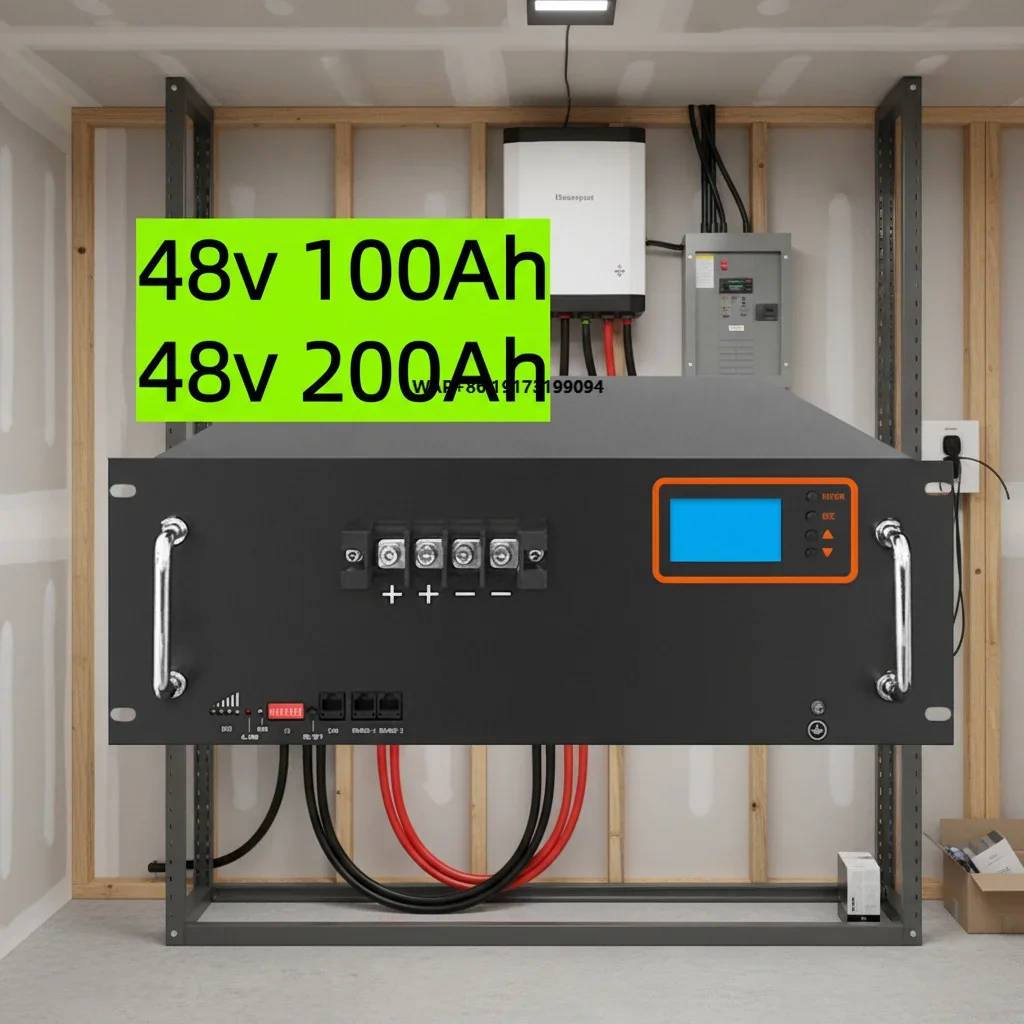 

Good Performance 48V 200Ah LiFePO4 Lithium Battery Home Solar Energy Storage System for Home Use