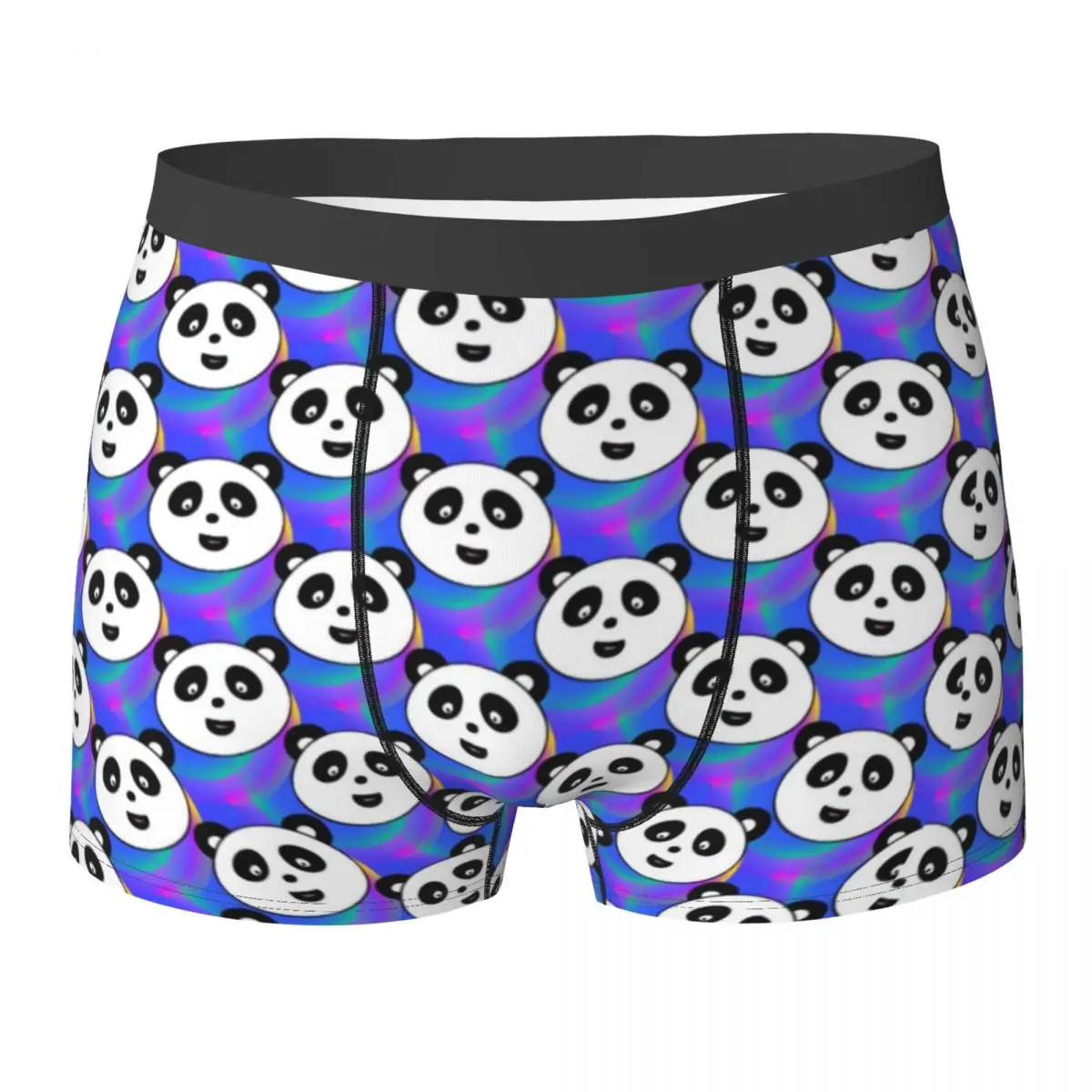 Panda-Party-Unterwäsche, lustiges Tier-Design, bequeme Höschen, bedruckt, Shorts, Slips, Beutel, Herren, Übergröße, Kofferraum