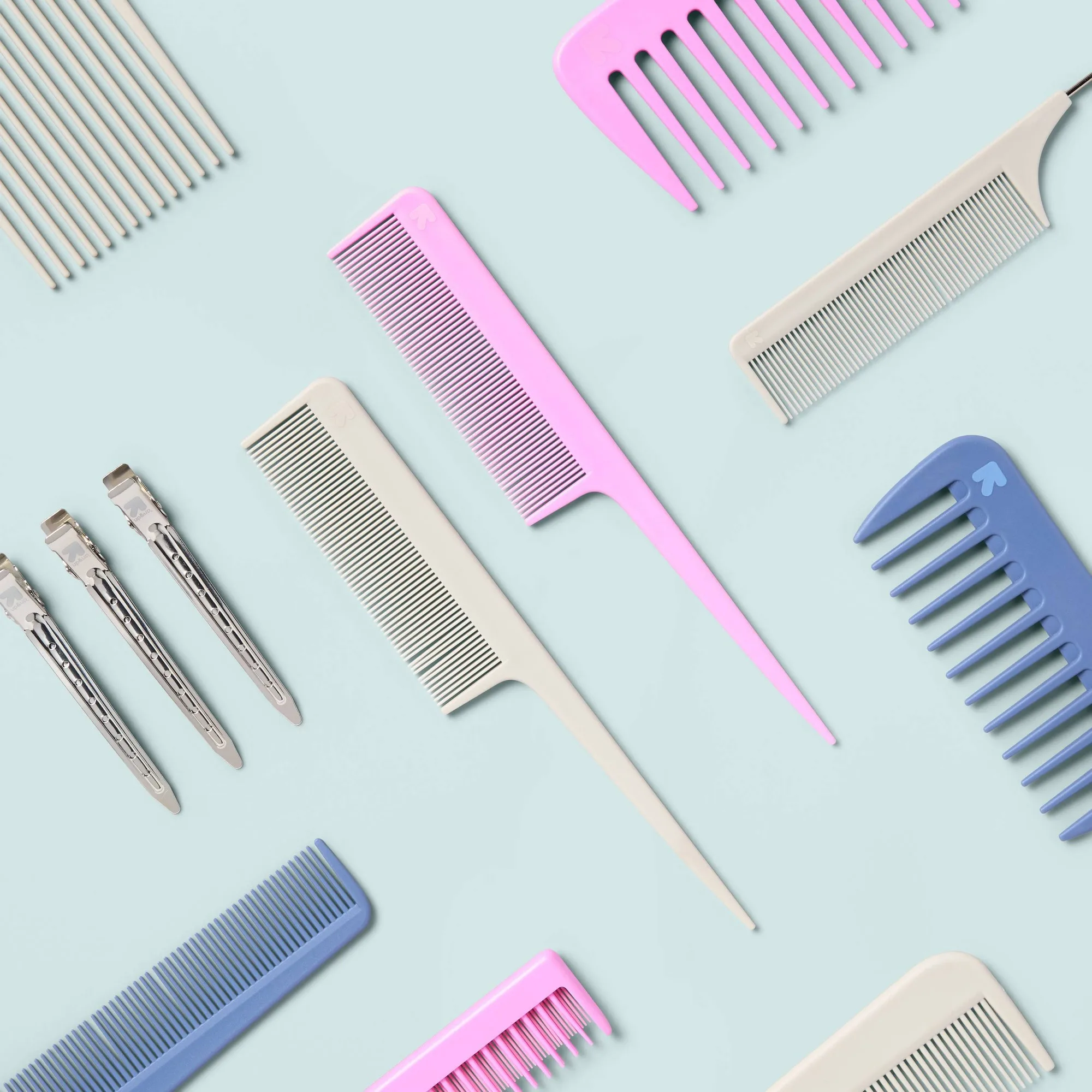 4pcs Tail Styling Combs With Fine Teeth And Sectioning Pin Tail For Salon Hair Parting And All Hair Types