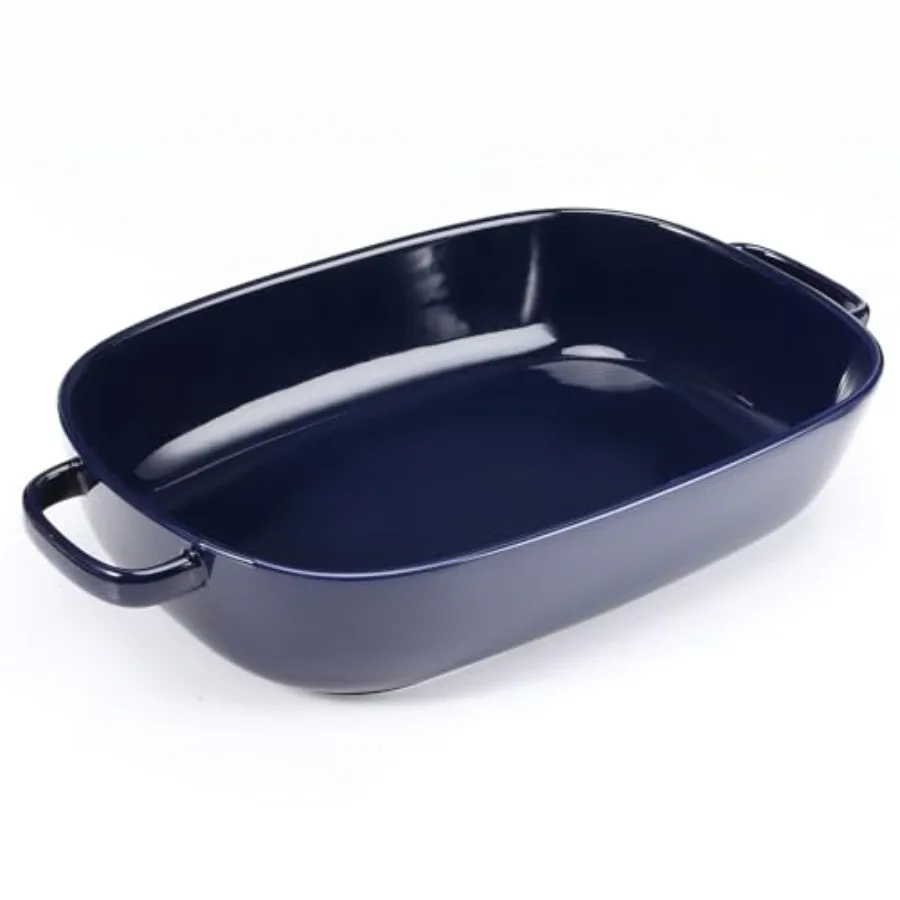

4.5 Quart Ceramic Baking DishServing Bakeware for Casserole Lasagna Gratin Broiling Roasting and Baking.Large Deep 14x10x3.11 i