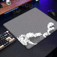 Gaming Mice Mat Great Wave Art Control Mousepad Anti-slip Small Deskmat Pc Gamer Accessoires 18x22cm Lock Edge Speed KeyboardPad