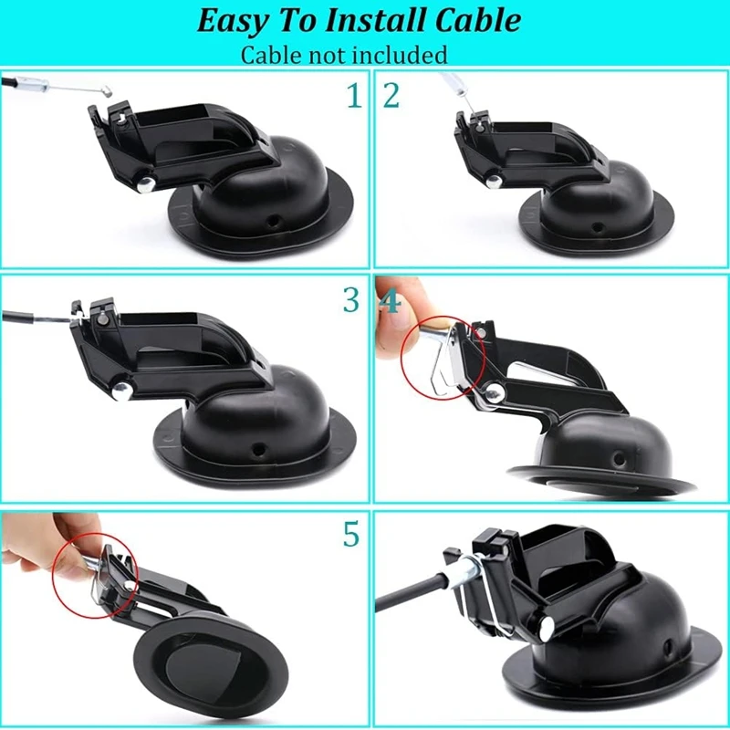 Universal Heavy-Duty Metal Sofa Chair Recliner Release Pull Handle Parts Accessories For Recliner Handle Size 3X3.5Inch
