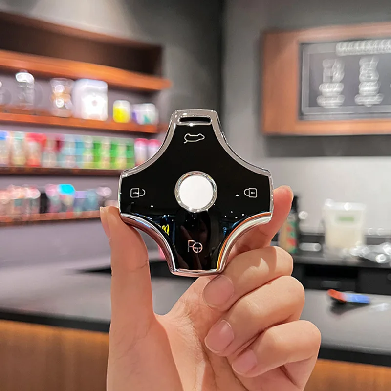 Для Dongfeng eπ007 E α008 DFSK 2024 2025 2026 Чехол для ключей от автомобиля Брелок-держатель Автомобильный пульт дистанционного управления Чехол Защитный чехол с пряжкой