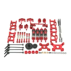 For Wltoys 144001 144002 144010 124017 124019 Metal Upgrades Parts Modification Kits Swing Arm Shock Absorber Set RC Car Parts