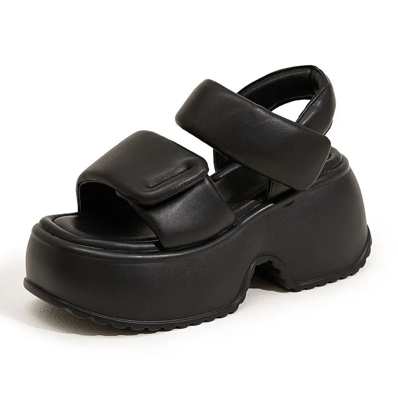 

Женские сандалии, роскошные модельерские женские повседневные пляжные туфли на платформе, летние женские кроссовки, сандалии на толстой подошве 33–39