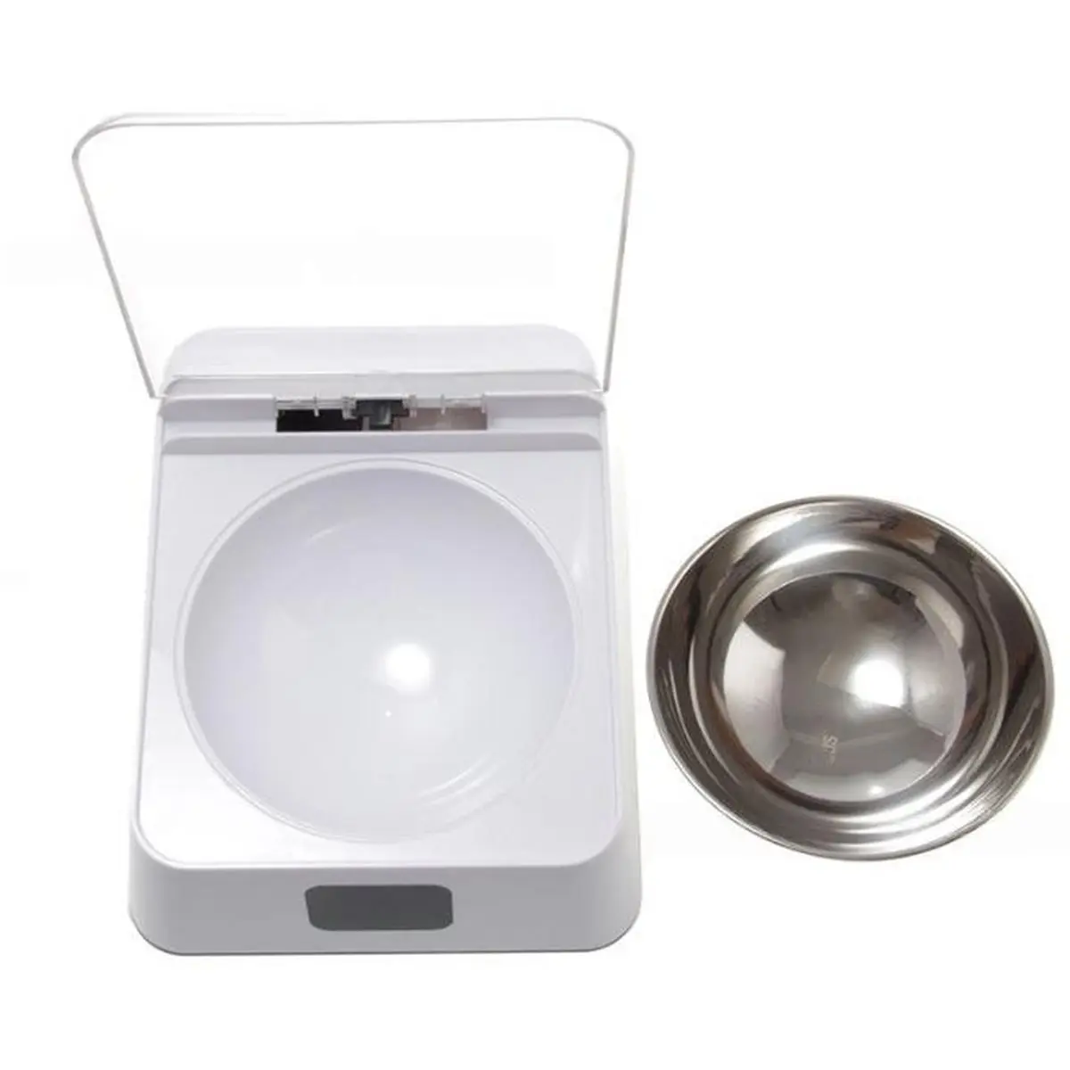 A1280K Portable Cat and Dog Feeder Infrared Sensor Bowl Automatic Open Lid Food Storage Container Anti Rodent Pet Supplies, 1PC
