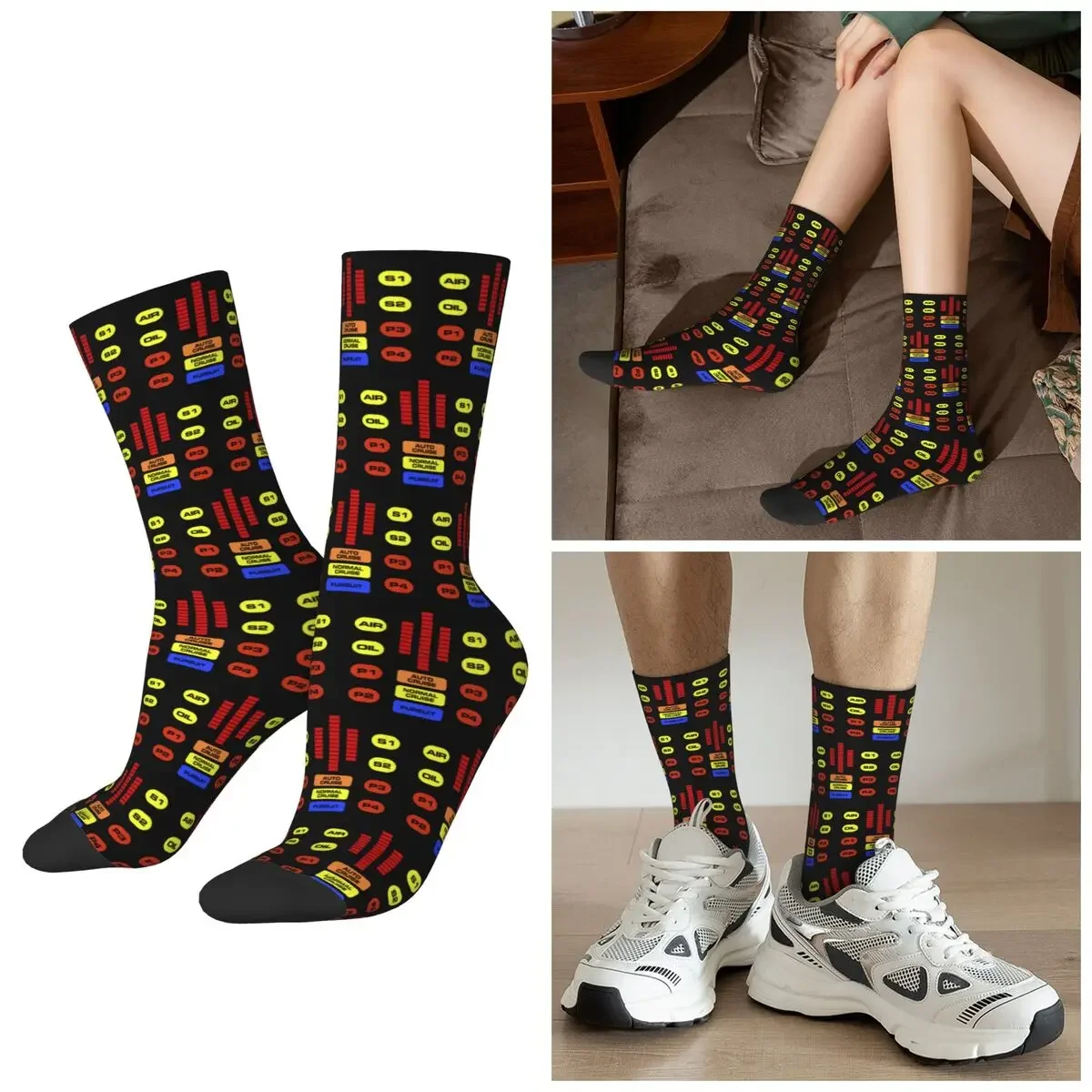 

Носки All Seasons Kitt Voice Box Knight Rider, носки в стиле Харадзюку, повседневные носки для мужчин и женщин, подарки на день Святого Валентина