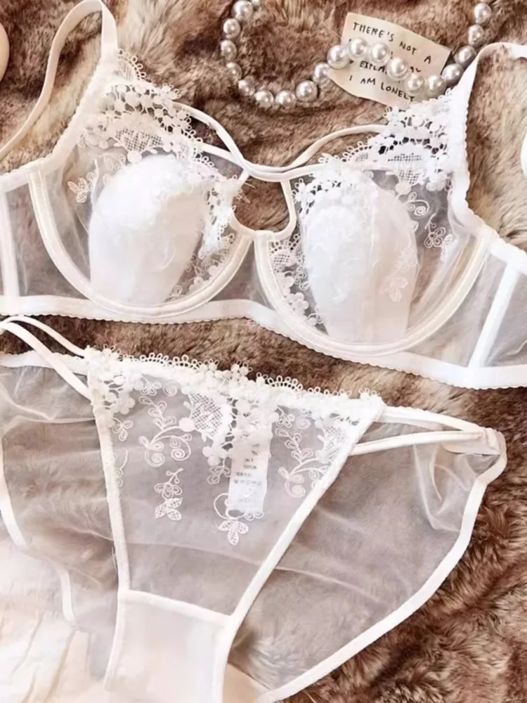 حمالة صدر مثيرة للتخسيس من الدانتيل الفرنسي للصدر الكبير مع حلقات فولاذية وحزام أذن أرنب ملابس داخلية لرفع وتقليل المظهر #6