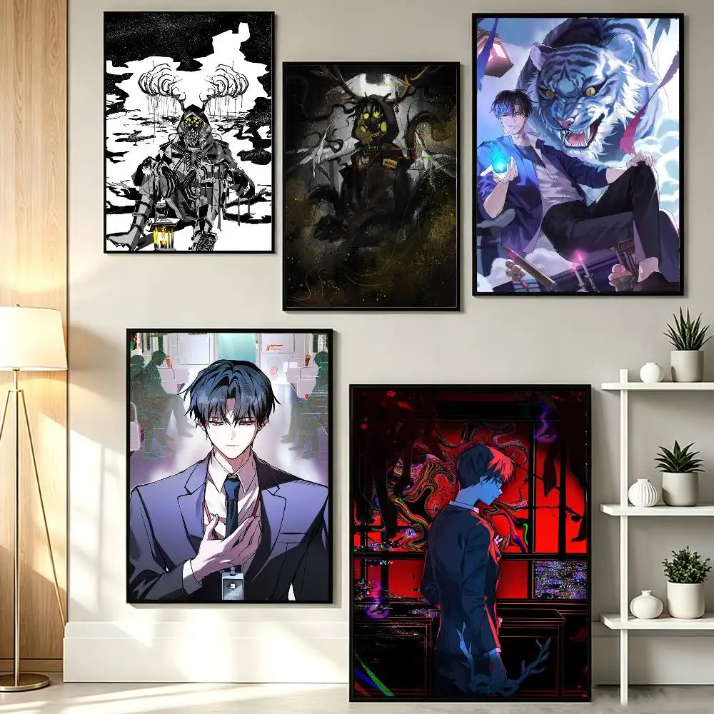 GSGW Horror Manhwa K-Kim Soleum Poster HD Self Adhesive Waterproof Wall Art Ideal for Home Office Dorm Gift