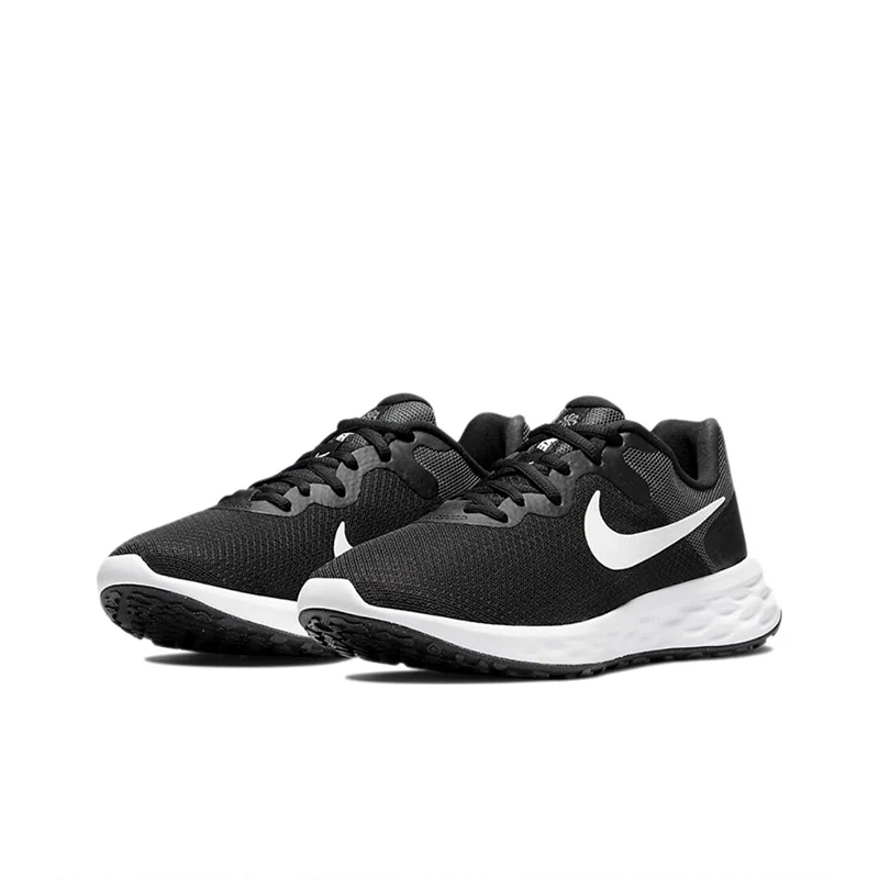 Nike-zapatillas Nike REVOLUTION 6 nn para correr para hombre, zapatos deportivos bajos antideslizantes, transpirables, color negro, DC3728-003