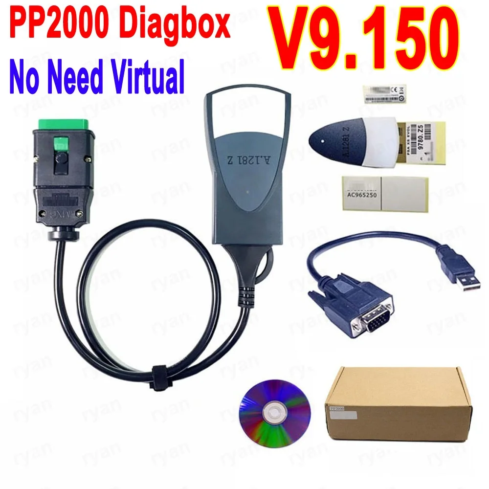 Lexia3 PP2000 Diagbox V9.150 Simple Version Best PP2000 Easy Install Lexia 3 For Citroen For Peugeot Auto Diagnostic-Tool