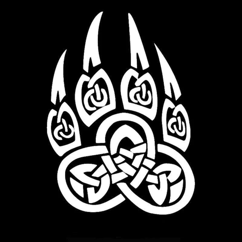 Paw Bear Shape Same House Corner Paw Russian Slavs Funny Car Sticker Vinyl Decal for Car Car Sticker Auto Parts