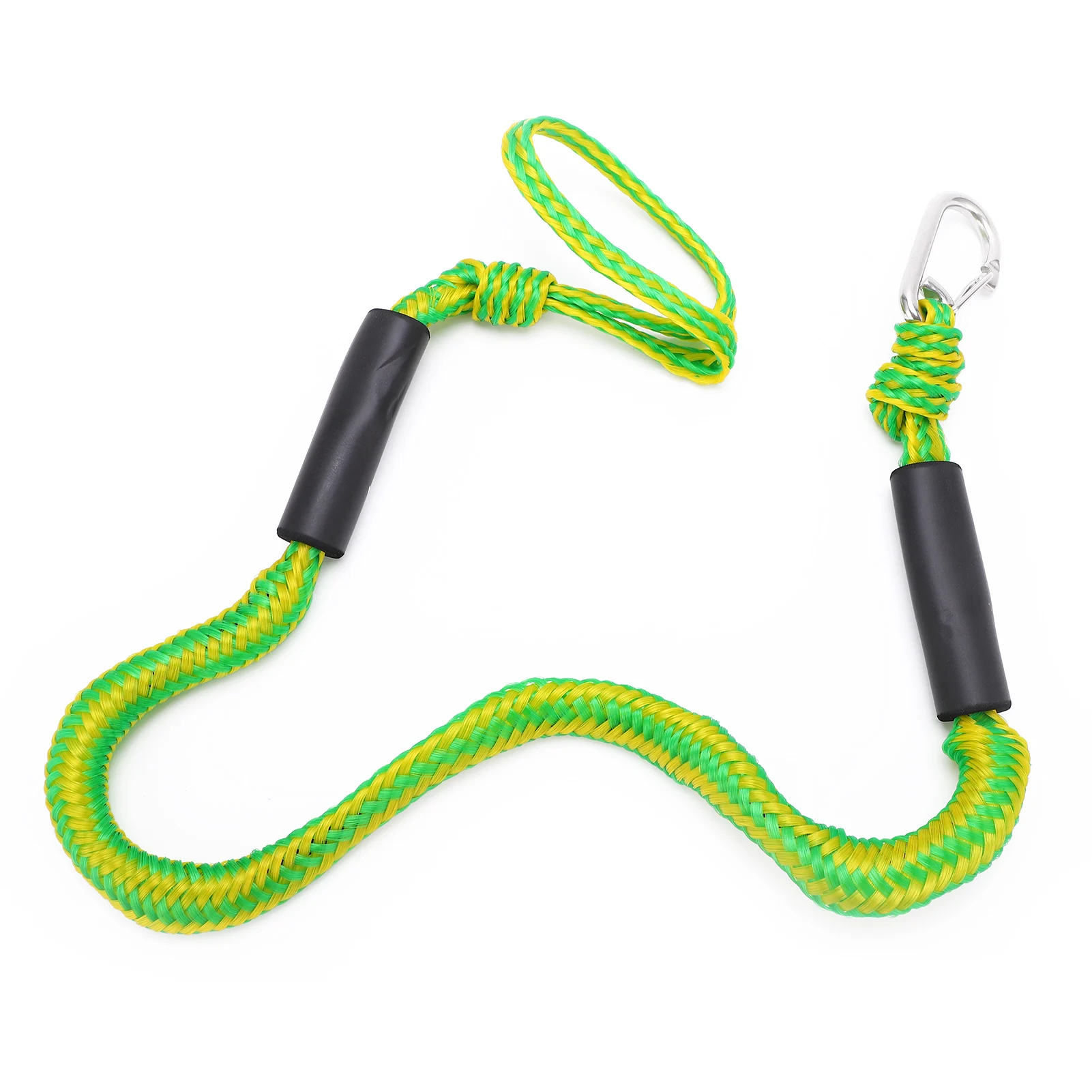 Dock Line Elastisch Rekbaar Schokabsorberend Boottouw met D-vormige gesp voor Dock Boat Kayak Mooring