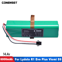 14.4V 6000mAh Replacement Battery For Lenovo T1 Pro T1S Pro LR1 Robot Vacuum Cleaner Accessories Parts