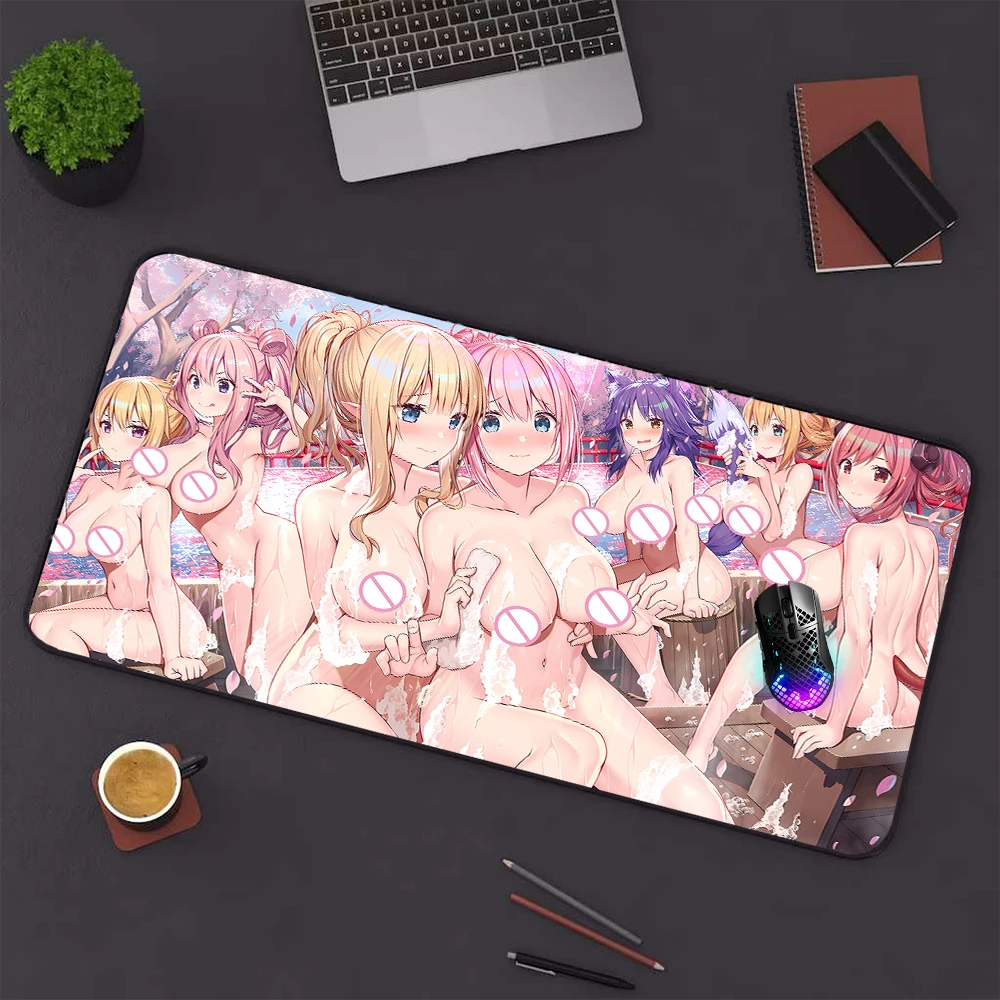 Naked Girls Mouse Pad with Tits Uncensored Hentai Custom with Chest Nsfw Soft Boobs Figure Adult Boobs Sex Large Keyboard Mats