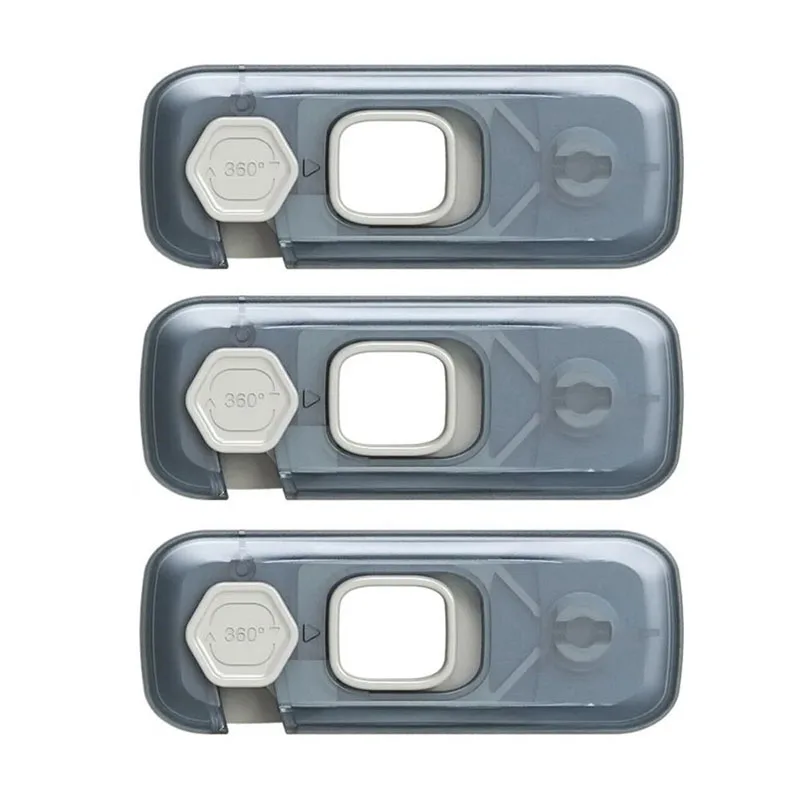 Home Refrigerator Lock Self-Adhesive Fridge Freezer Door Catch Lock Toddler Kids Child Cabinet Safety Lock Baby Safety Lock C78